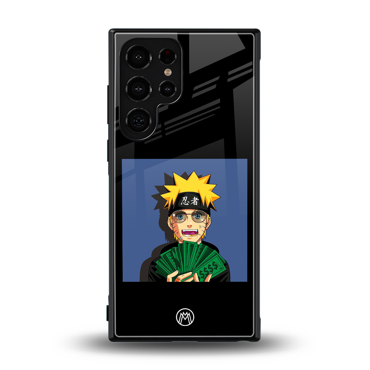 naruto hypebeast back phone cover | glass case for samsung galaxy s24 ultra