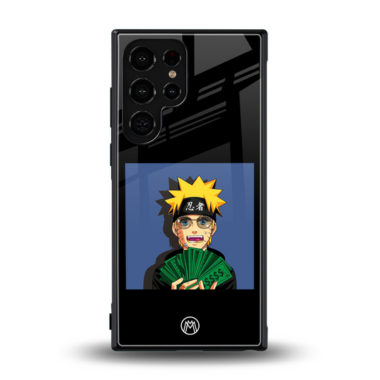 naruto hypebeast back phone cover | glass case for samsung galaxy s24 ultra