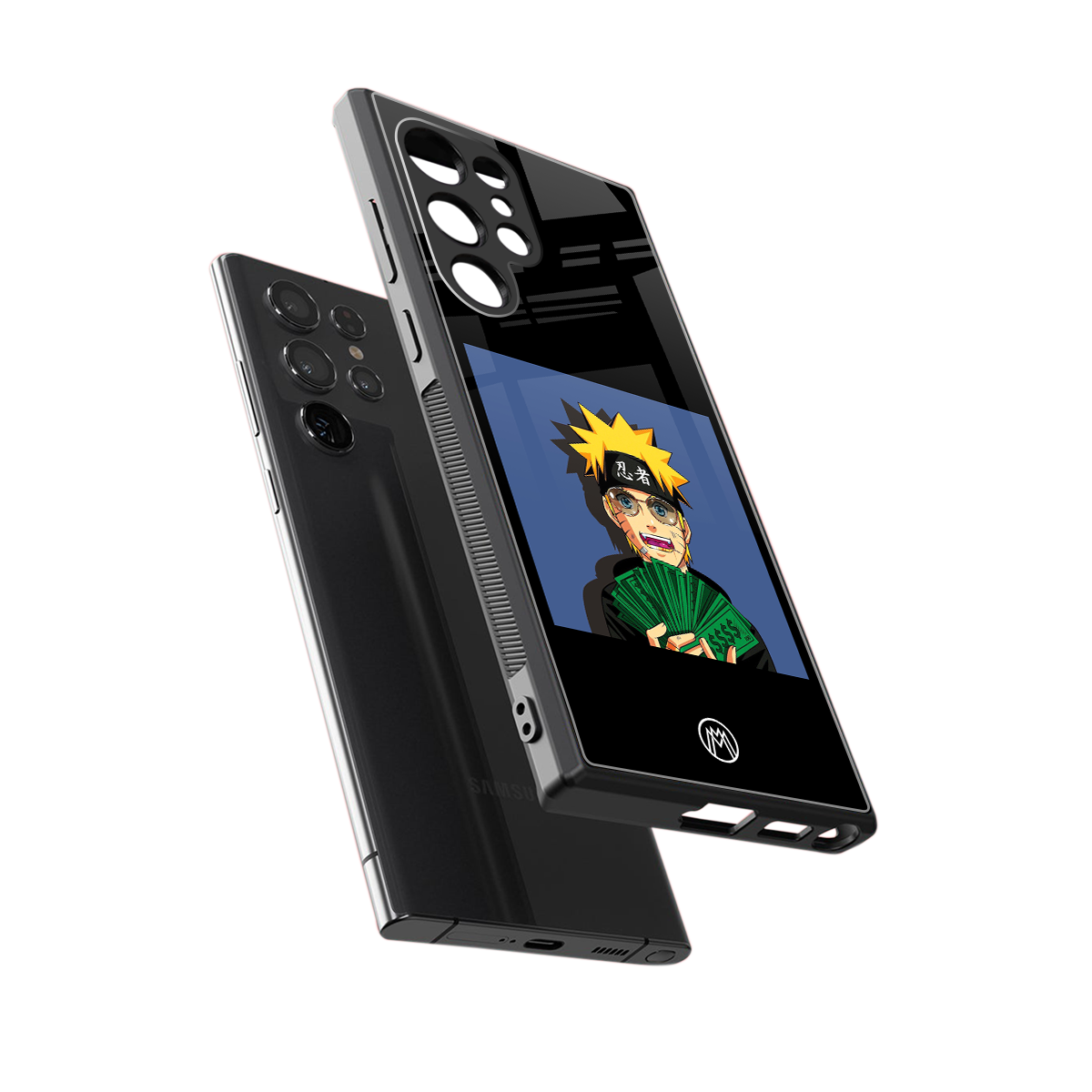 naruto hypebeast back phone cover | glass case for samsung galaxy s24 ultra