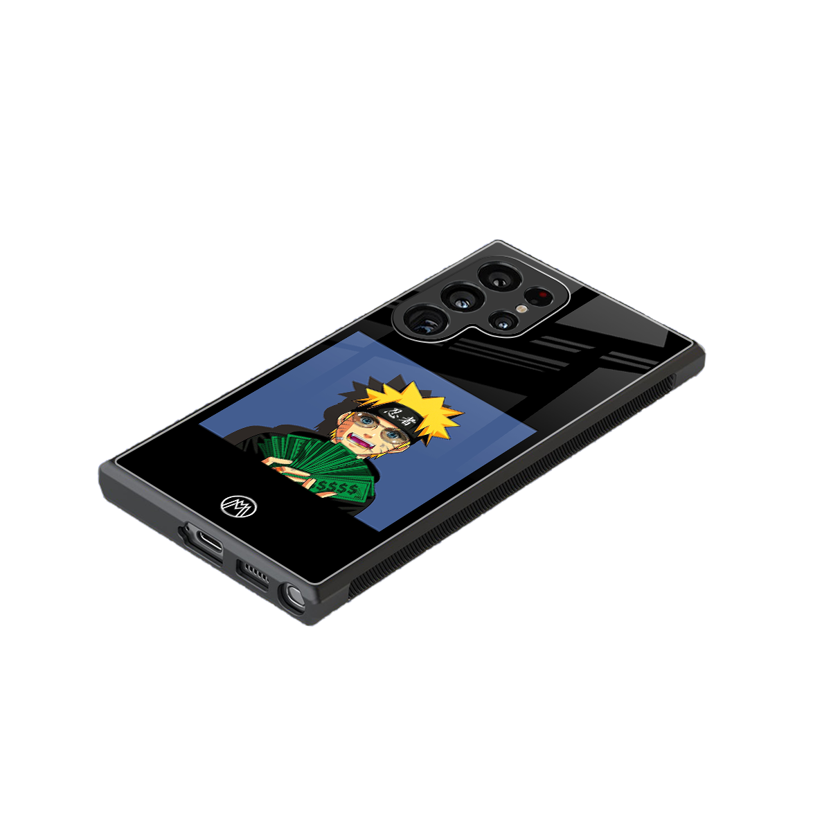 naruto hypebeast back phone cover | glass case for samsung galaxy s24 ultra