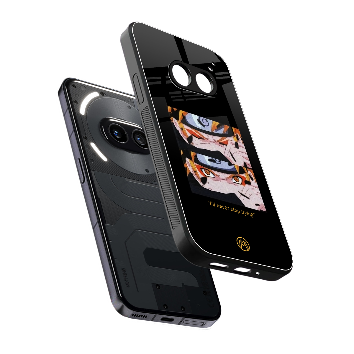 naruto motivation anime back phone cover | glass case for nothing phone 2a