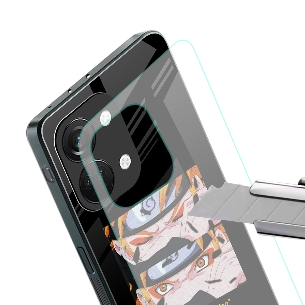 naruto motivation anime back phone cover | glass case for oneplus nord 3