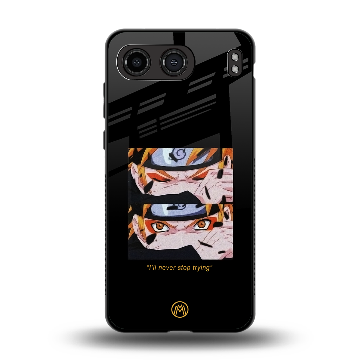 naruto motivation anime back phone cover | glass case for oneplus nord 4