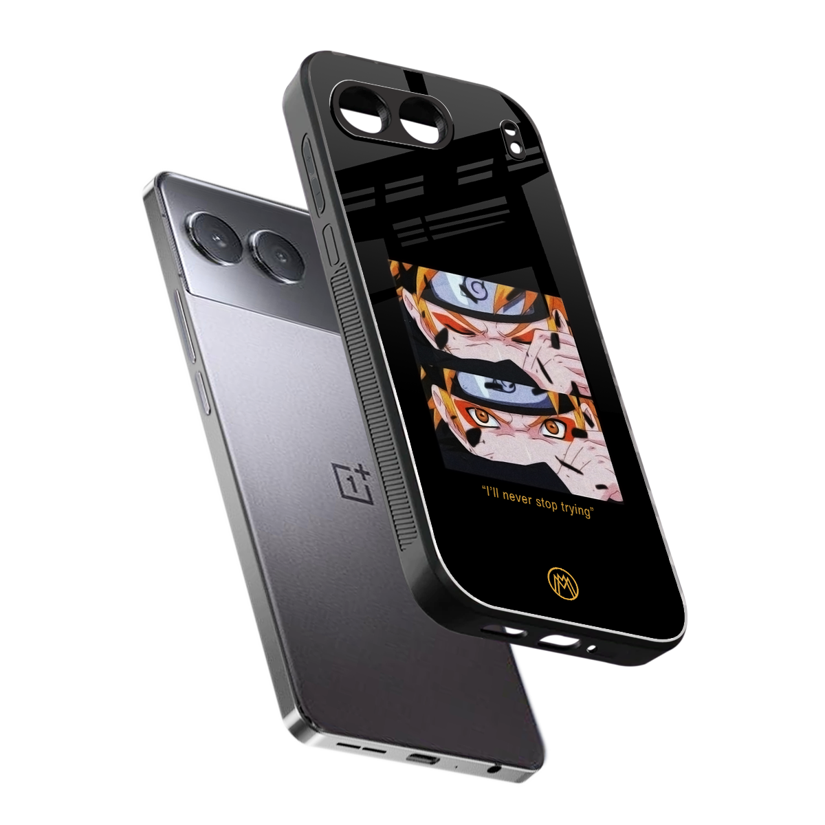 naruto motivation anime back phone cover | glass case for oneplus nord 4