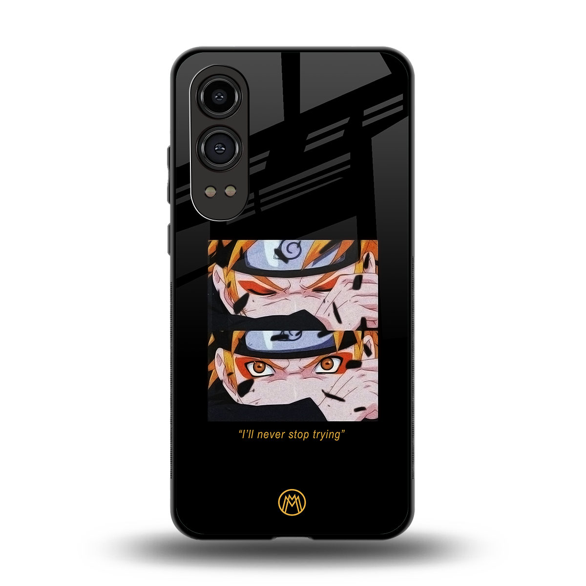 naruto motivation anime back phone cover | glass case for oneplus nord ce 4 lite