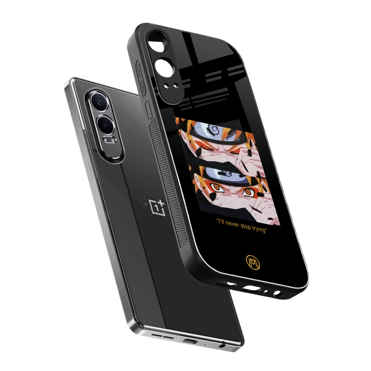 naruto motivation anime back phone cover | glass case for oneplus nord ce 4 lite