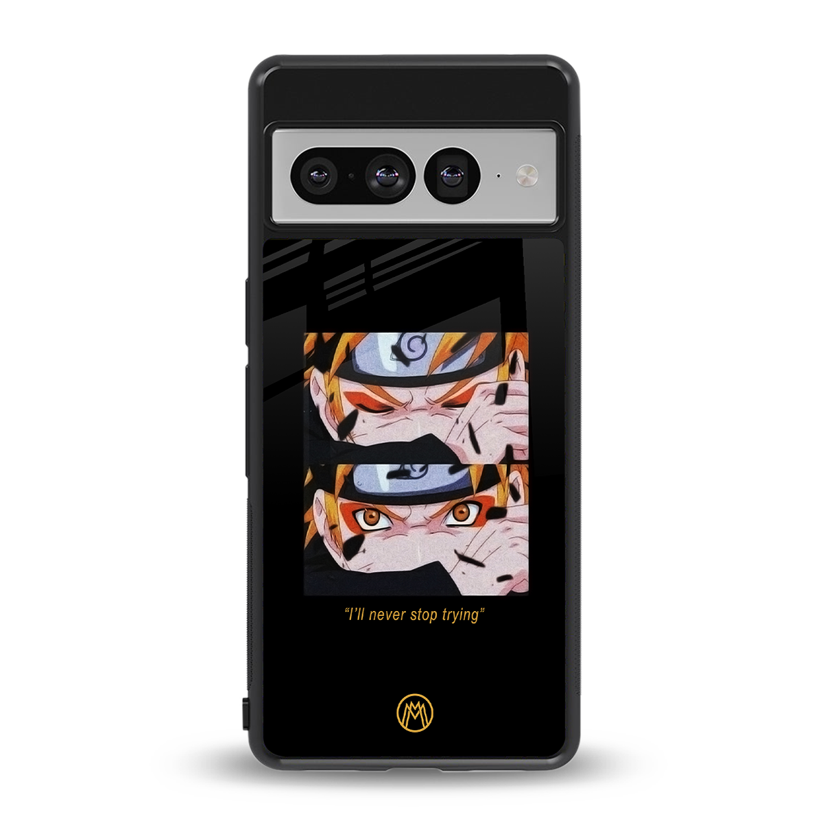 naruto motivation anime back phone cover | glass case for google pixel 7 pro
