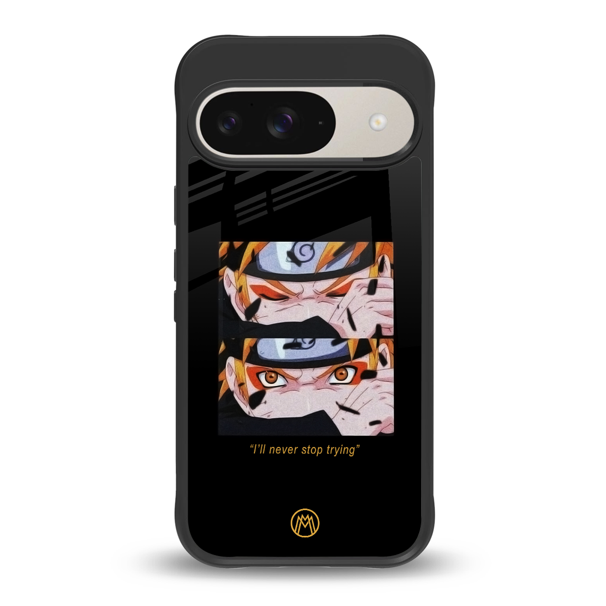 naruto motivation anime back phone cover | glass case for google pixel 9