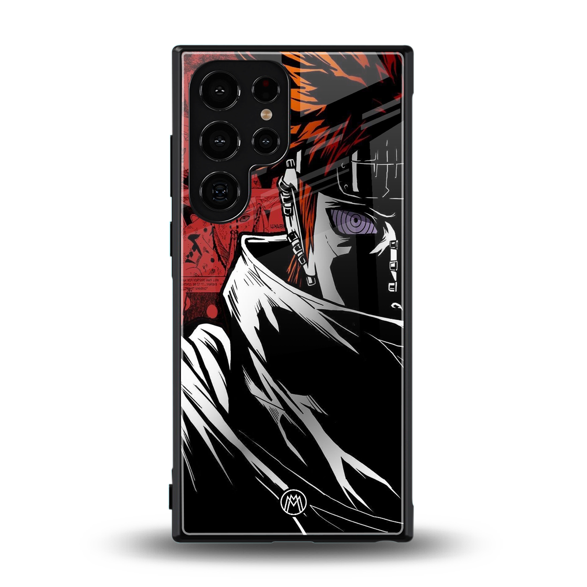 naruto vermilion back phone cover | glass case for samsung galaxy s24 ultra