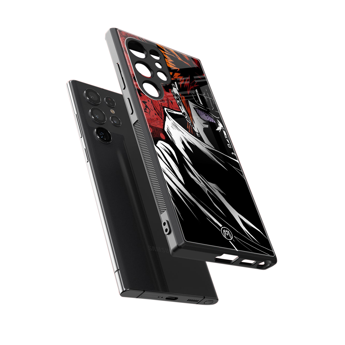 naruto vermilion back phone cover | glass case for samsung galaxy s24 ultra