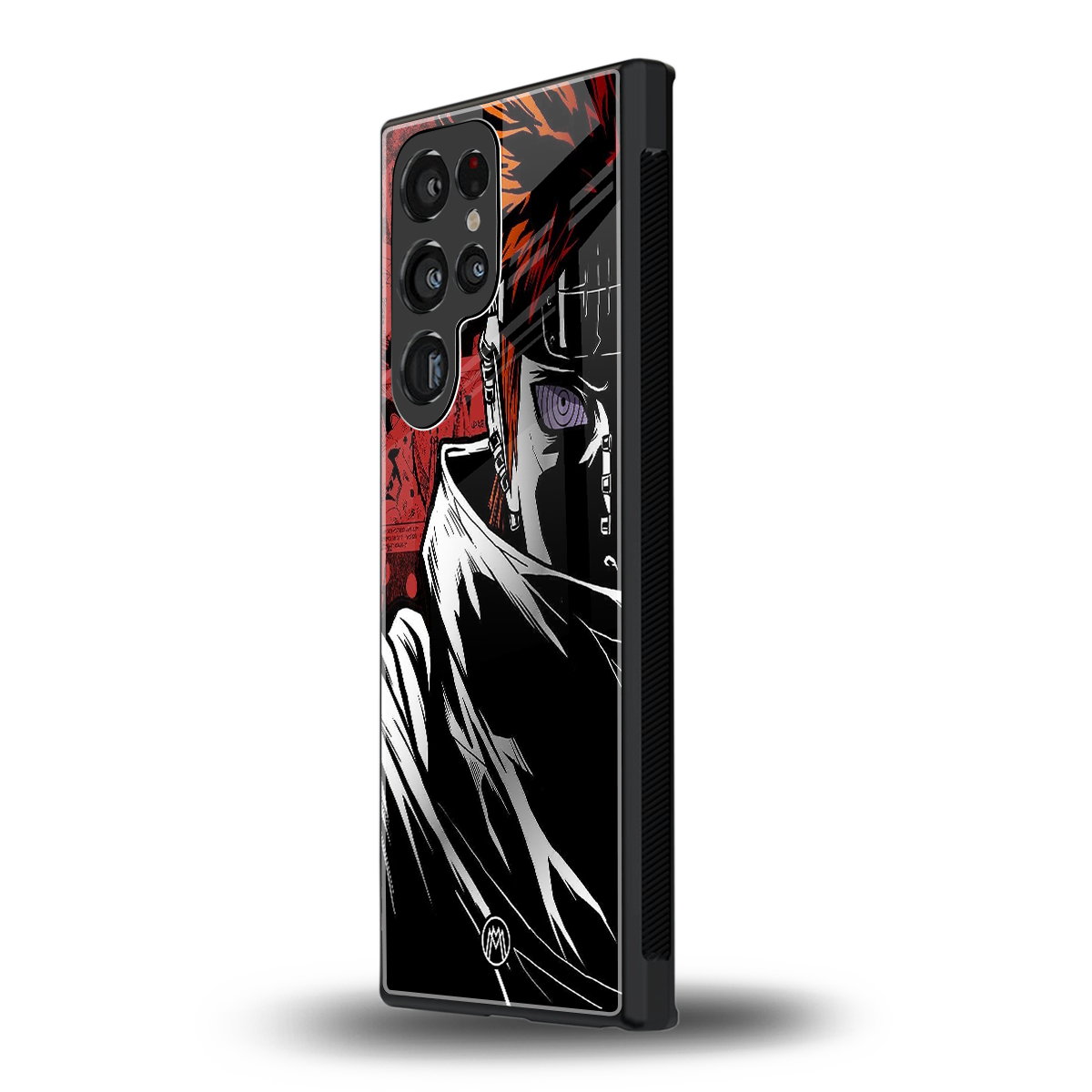 naruto vermilion back phone cover | glass case for samsung galaxy s24 ultra