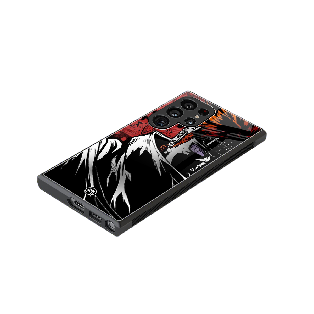naruto vermilion back phone cover | glass case for samsung galaxy s24 ultra