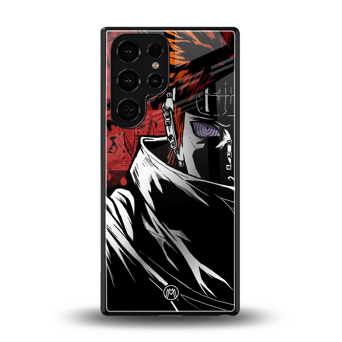 naruto vermilion back phone cover | glass case for samsung galaxy s25 ultra