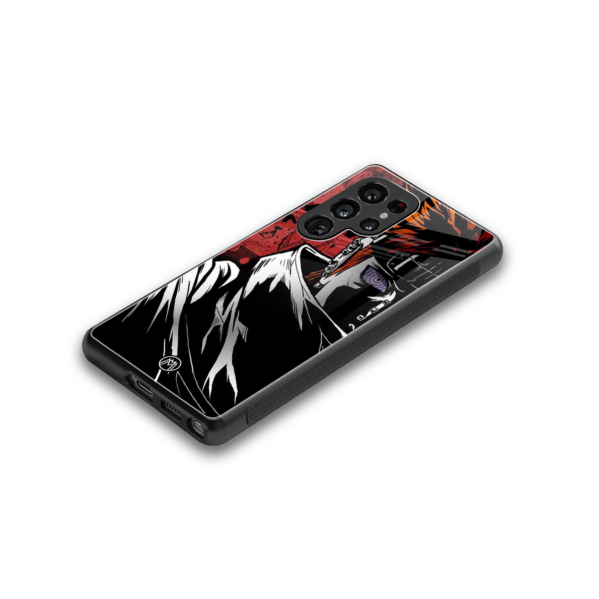 naruto vermilion back phone cover | glass case for samsung galaxy s25 ultra