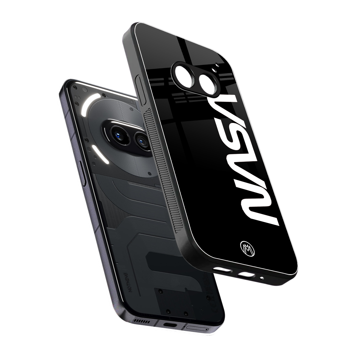 nasa black back phone cover | glass case for nothing phone 2a