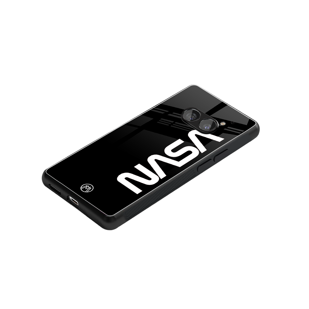 nasa black back phone cover | glass case for nothing phone 2a