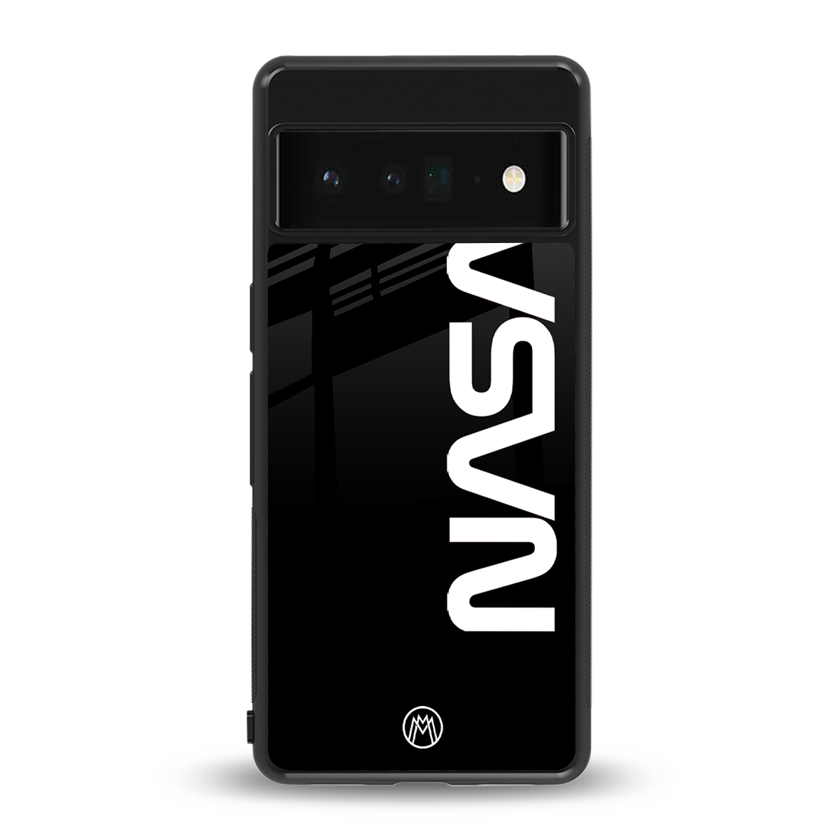 nasa black back phone cover | glass case for google pixel 6 pro