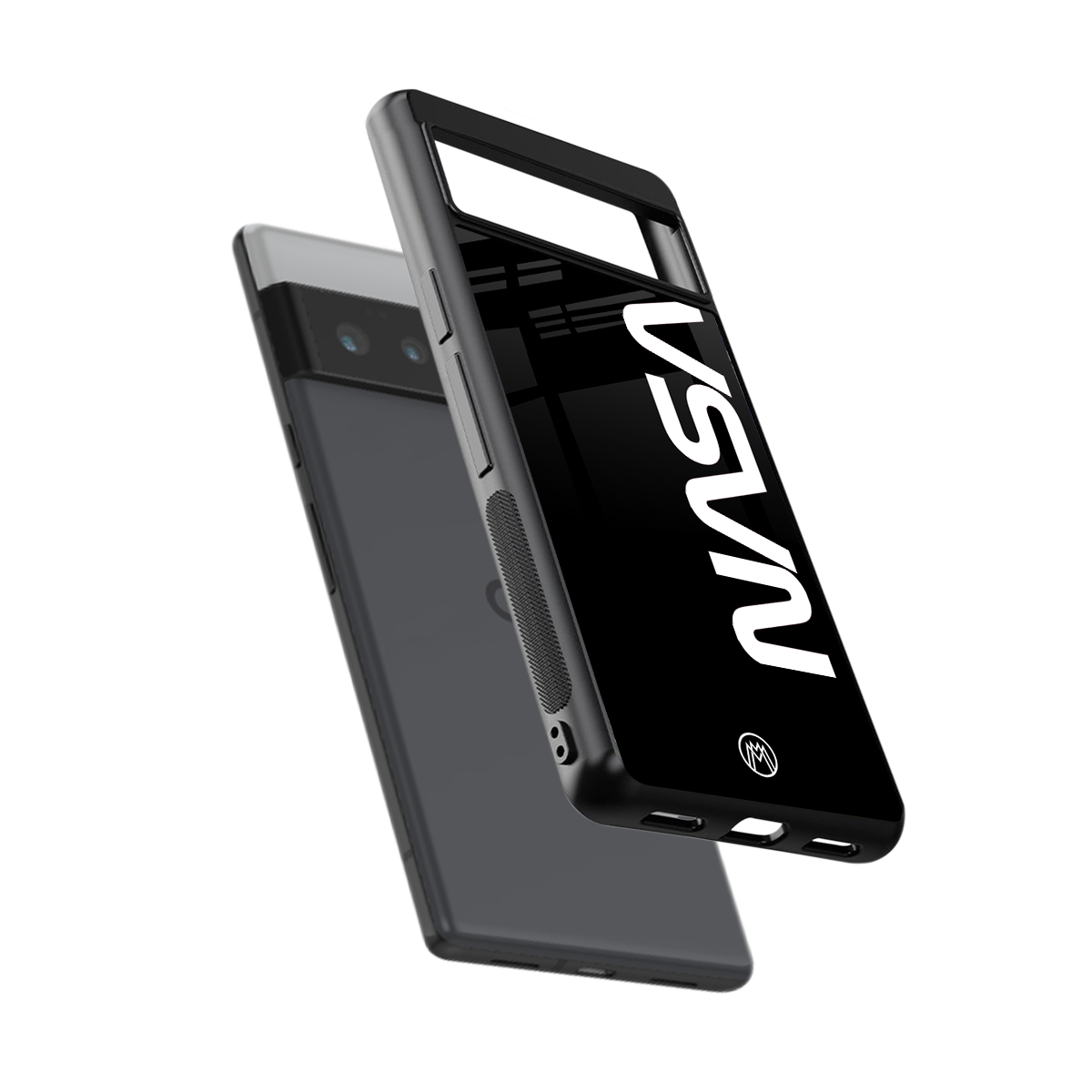 nasa black back phone cover | glass case for google pixel 6 pro