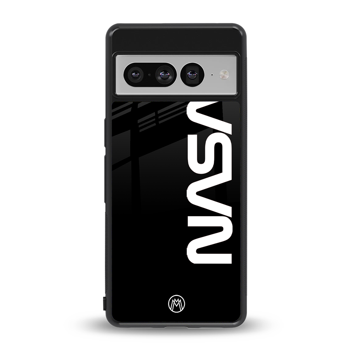 nasa black back phone cover | glass case for google pixel 7 pro