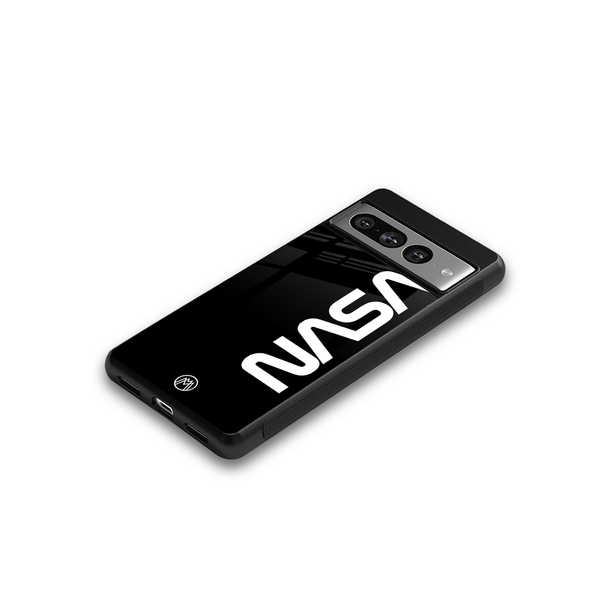 nasa black back phone cover | glass case for google pixel 7 pro