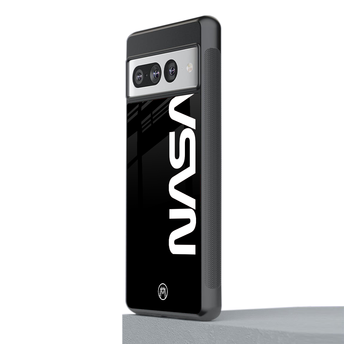 nasa black back phone cover | glass case for google pixel 7 pro
