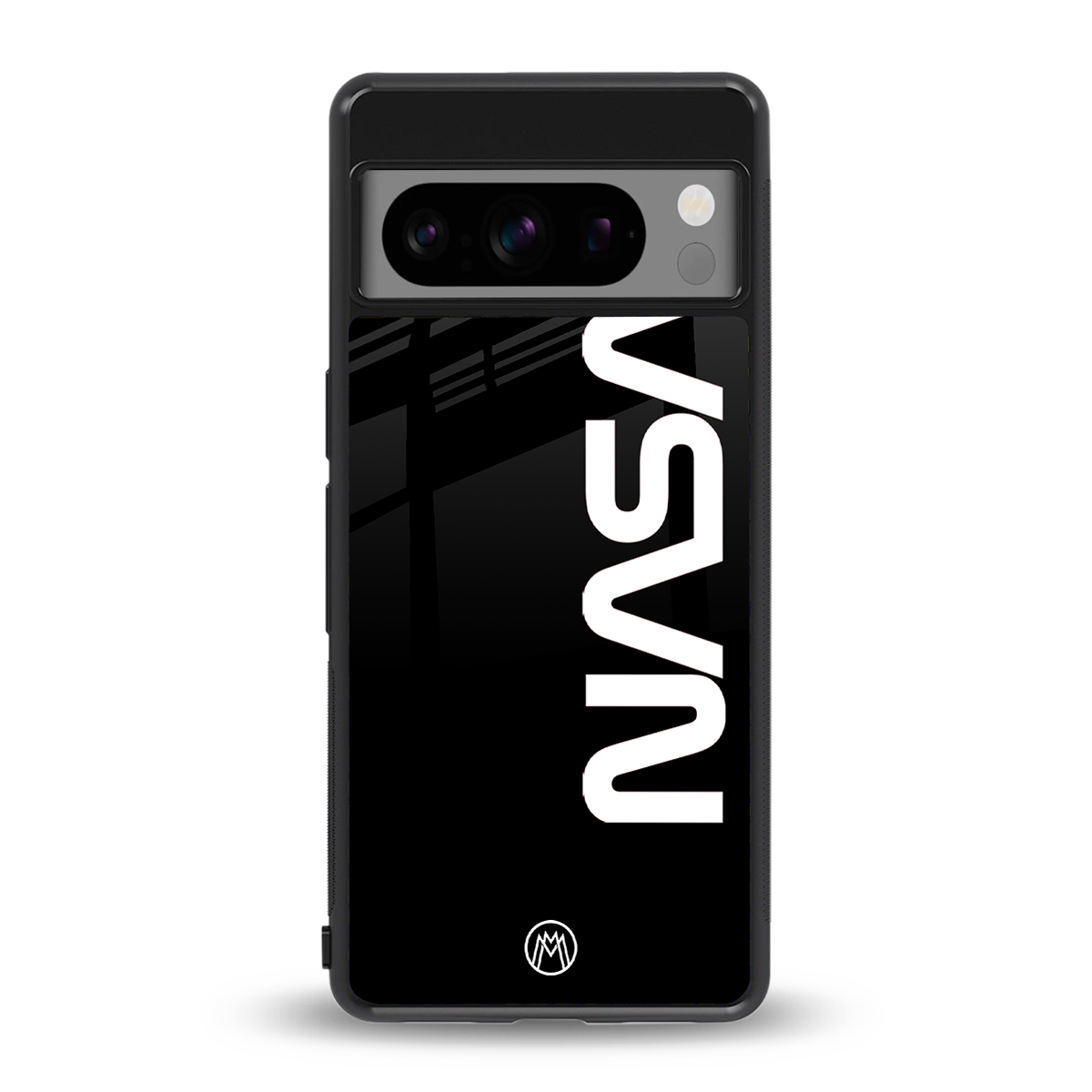 nasa black back phone cover | glass case for google pixel 8 pro