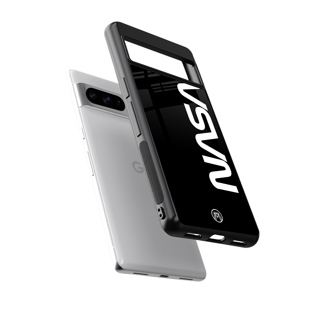 nasa black back phone cover | glass case for google pixel 8 pro