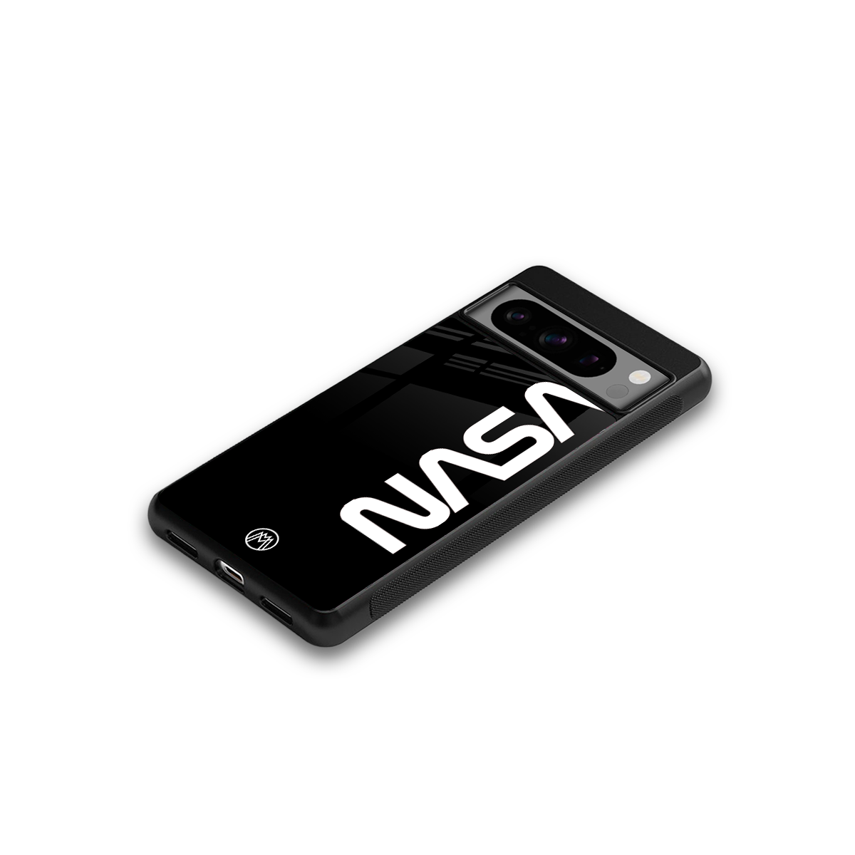nasa black back phone cover | glass case for google pixel 8 pro