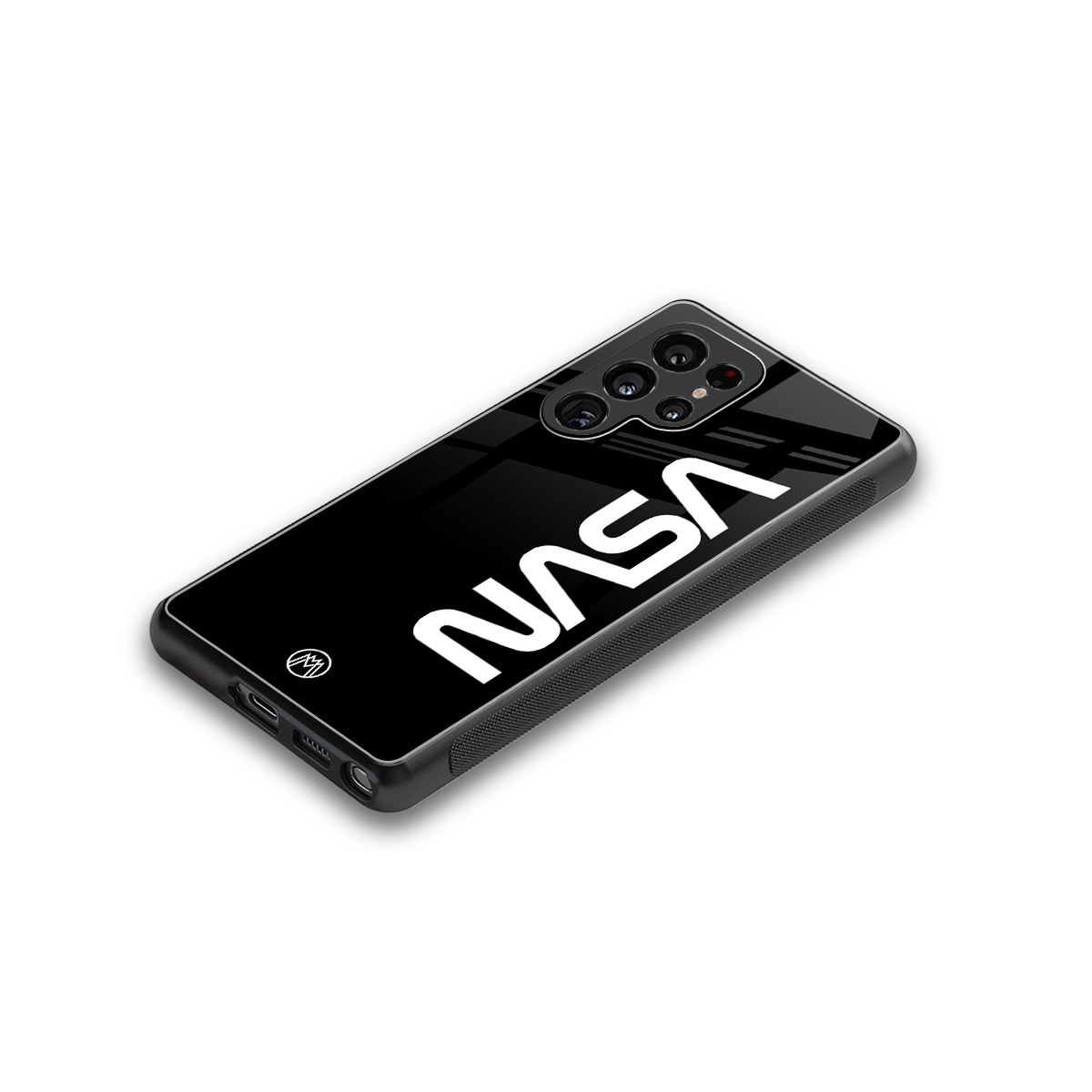nasa black back phone cover | glass case for samsung galaxy s25 ultra