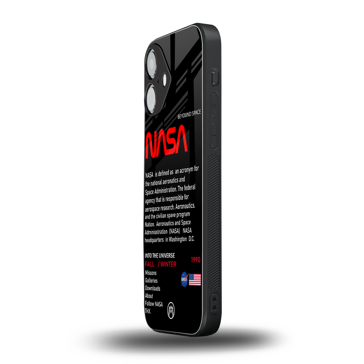 nasa project back phone cover | glass case for iphone 16