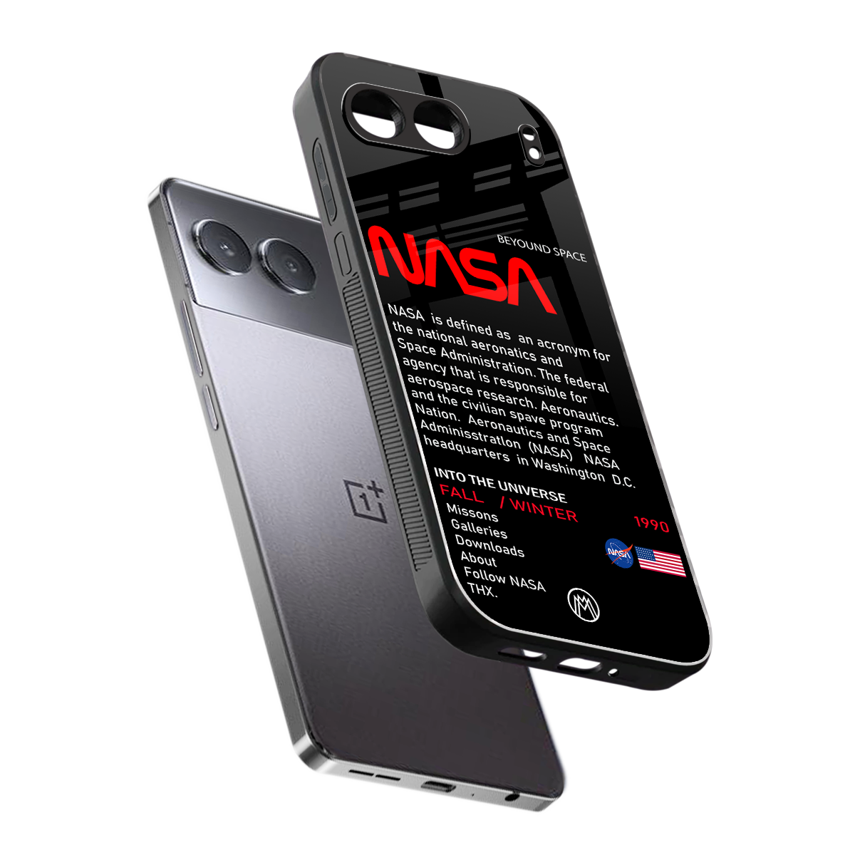 nasa project back phone cover | glass case for oneplus nord 4