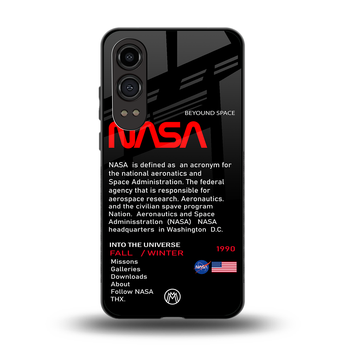 nasa project back phone cover | glass case for oneplus nord ce 4 lite