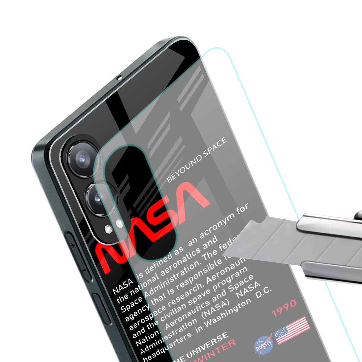 nasa project back phone cover | glass case for oneplus nord ce 4 lite