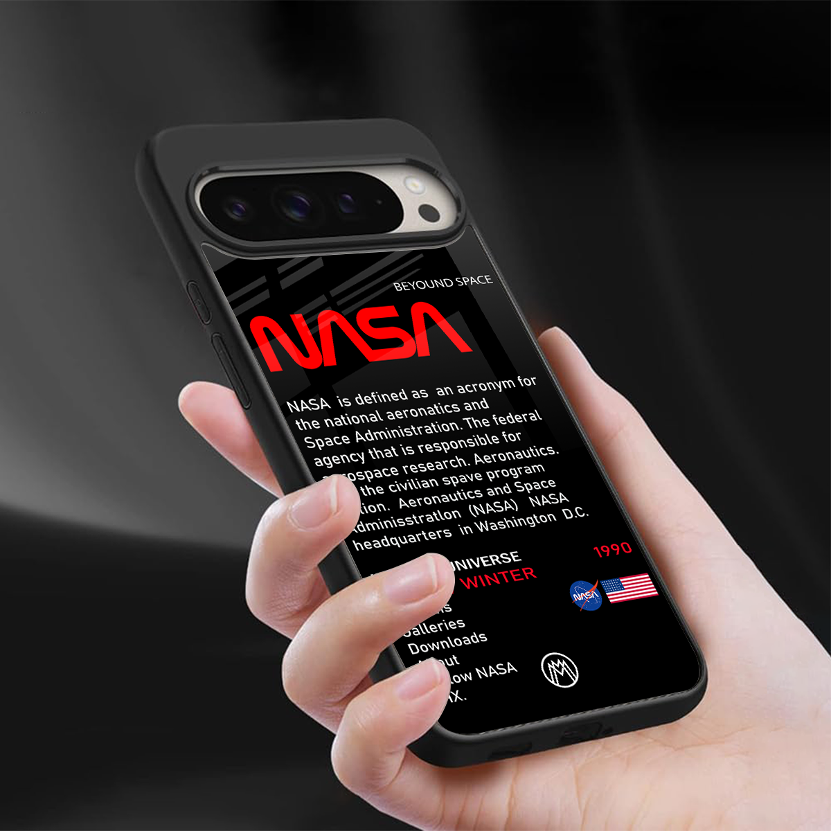 nasa project back phone cover | glass case for google pixel 9 pro xl