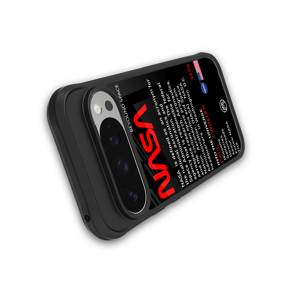 nasa project back phone cover | glass case for google pixel 9 pro xl