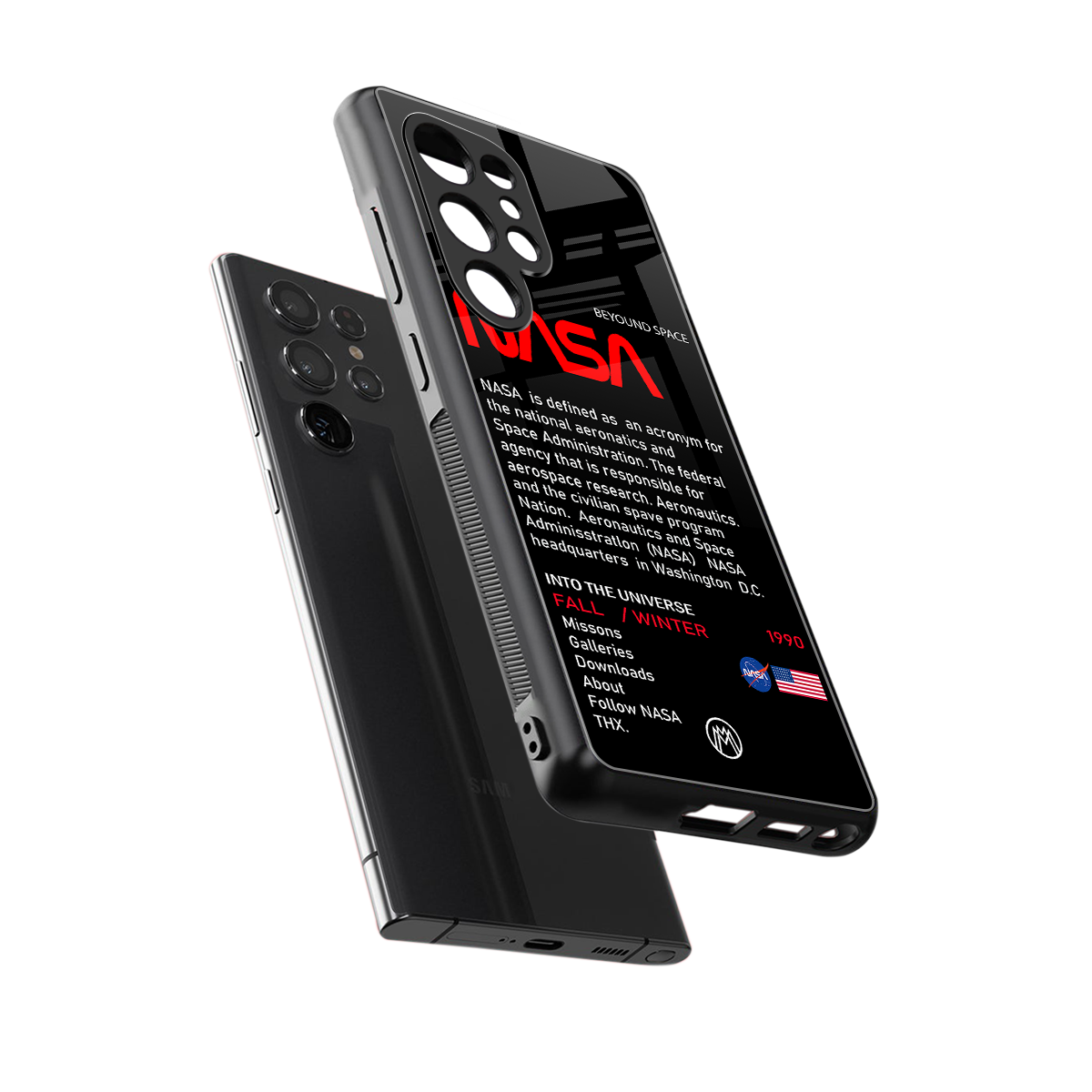 nasa project back phone cover | glass case for samsung galaxy s25 ultra