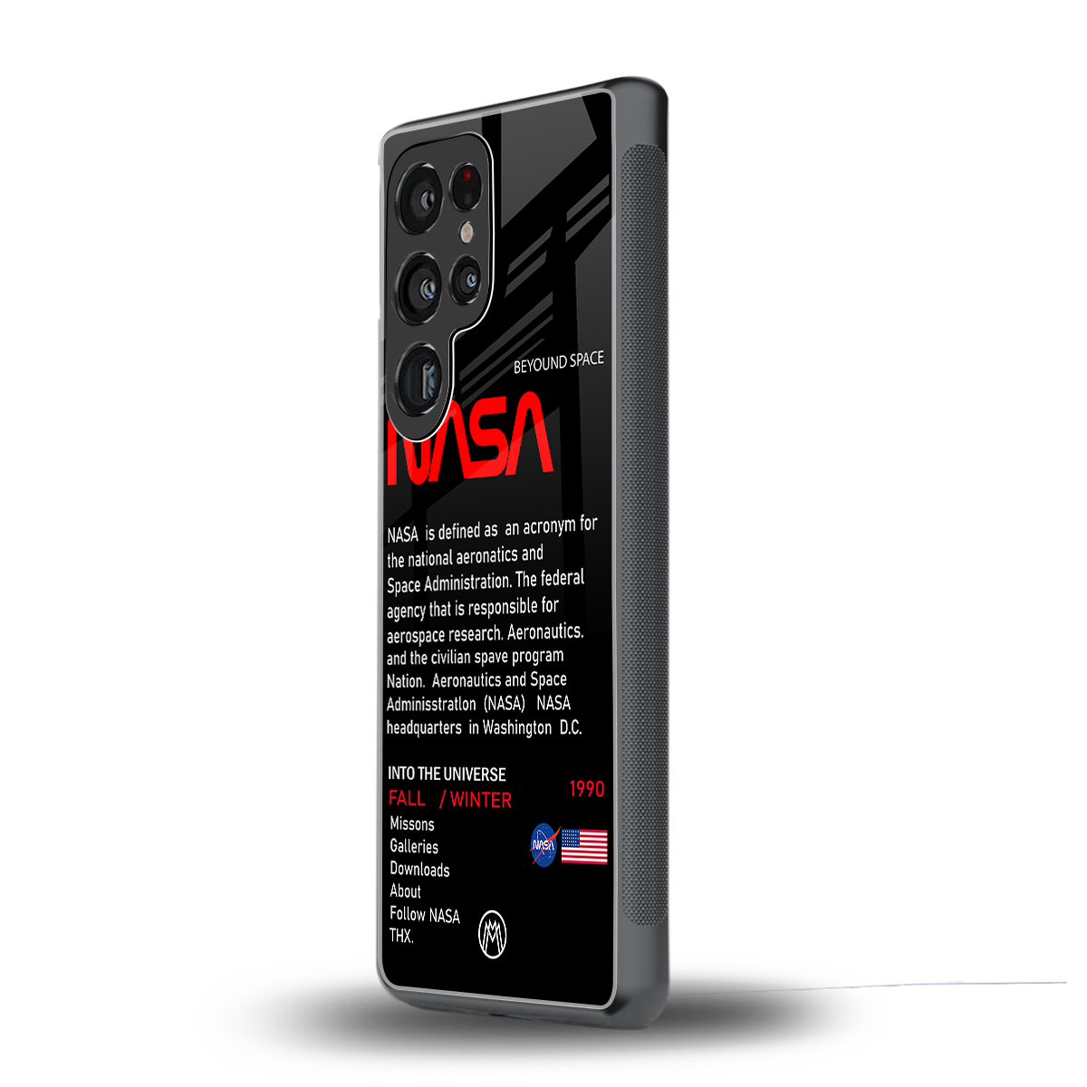 nasa project back phone cover | glass case for samsung galaxy s25 ultra