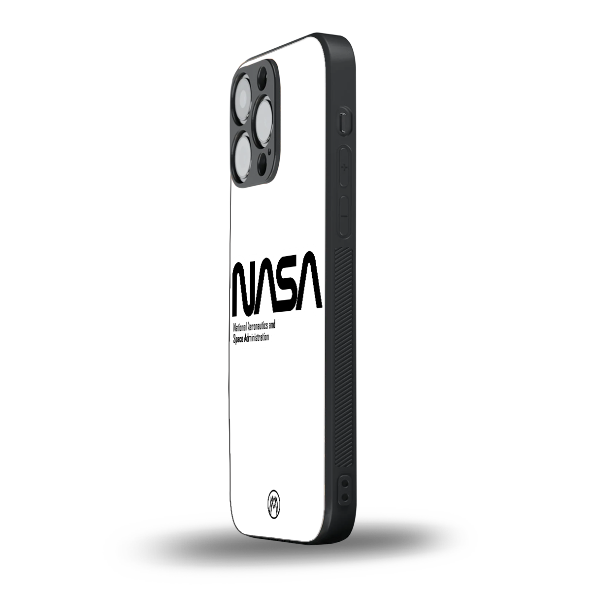 nasa white back phone cover | glass case for iphone 13 pro max