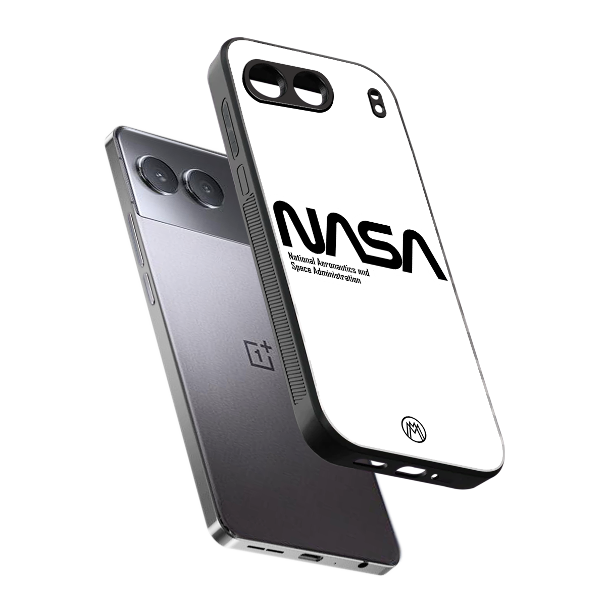 nasa white back phone cover | glass case for oneplus nord 4