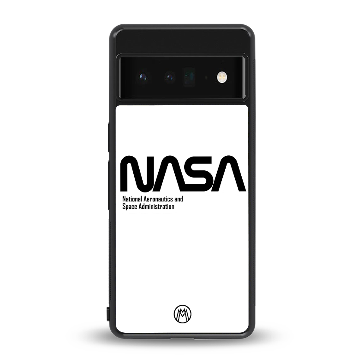 nasa white back phone cover | glass case for google pixel 6 pro