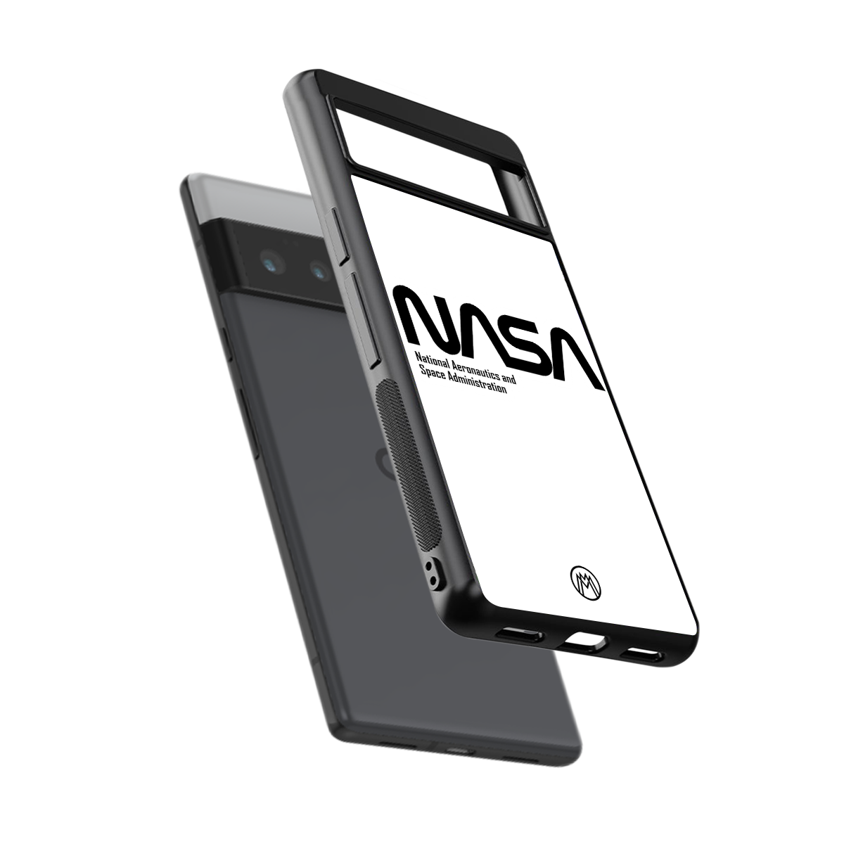 nasa white back phone cover | glass case for google pixel 6 pro