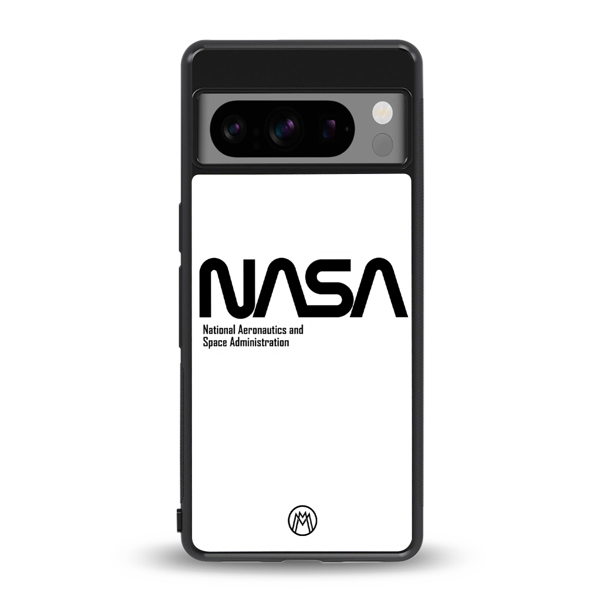 nasa white back phone cover | glass case for google pixel 8 pro