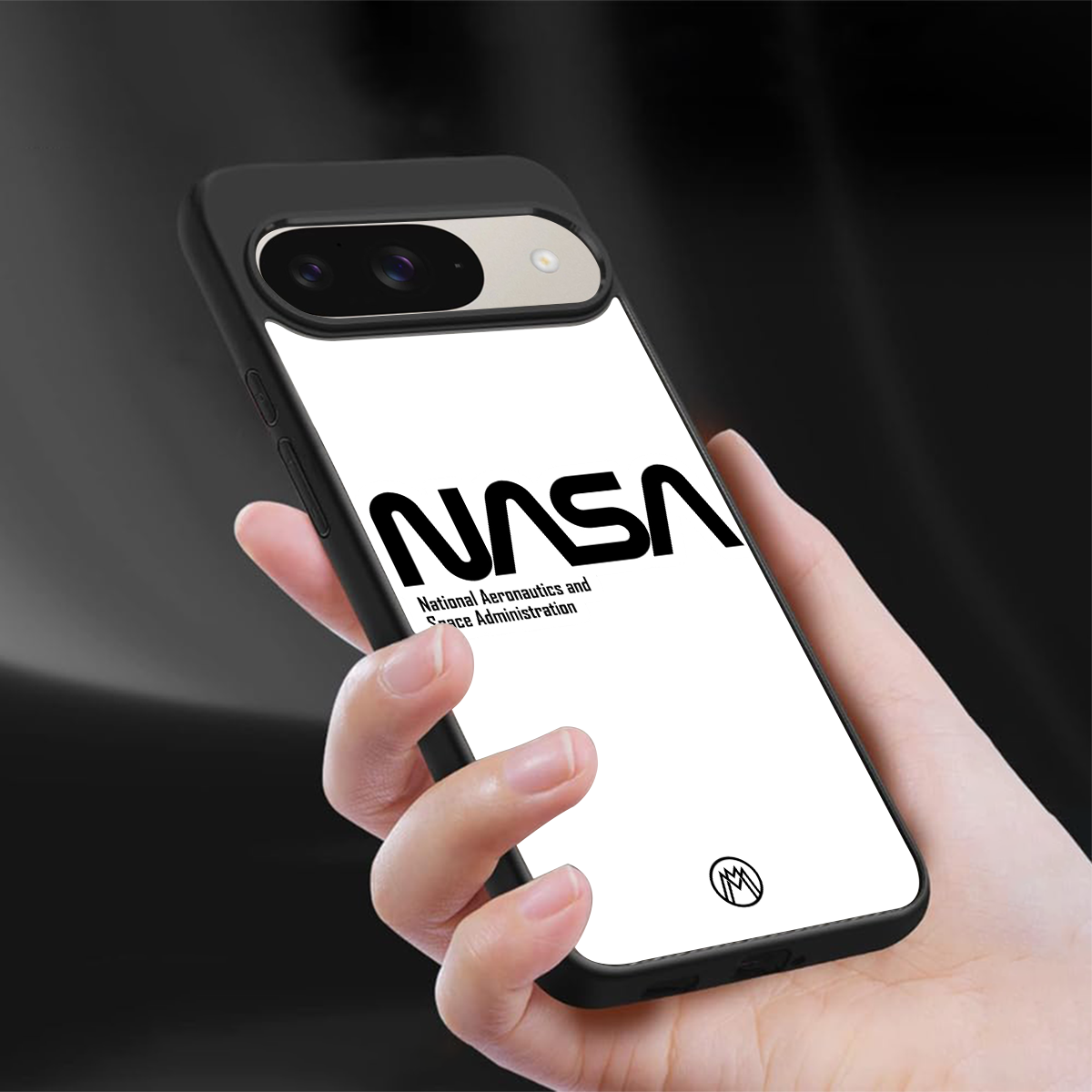 nasa white back phone cover | glass case for google pixel 9