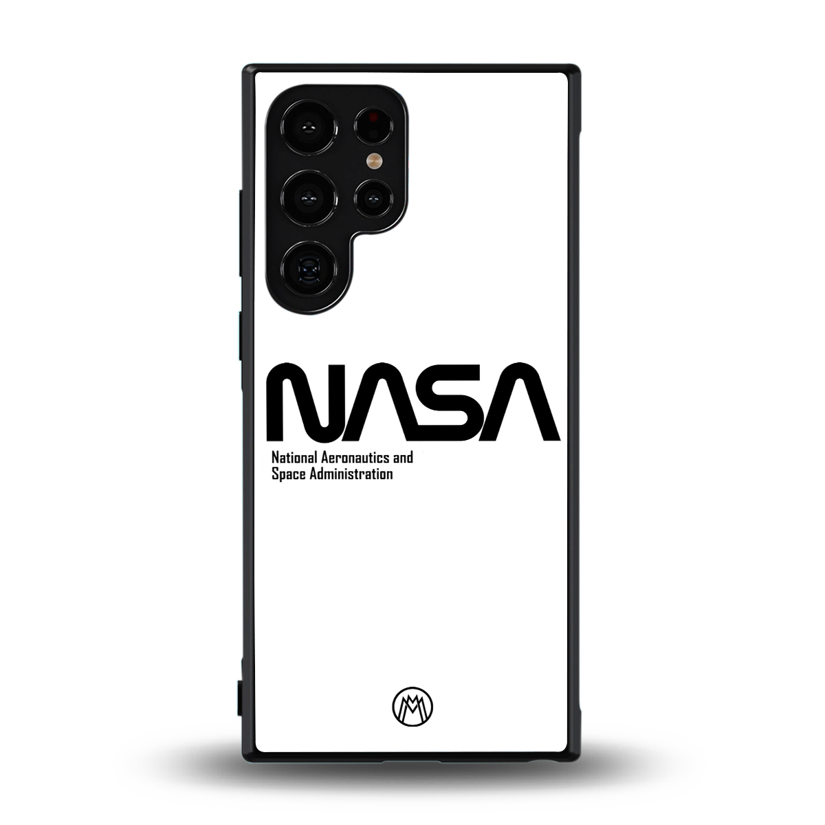 nasa white back phone cover | glass case for samsung galaxy s23 ultra