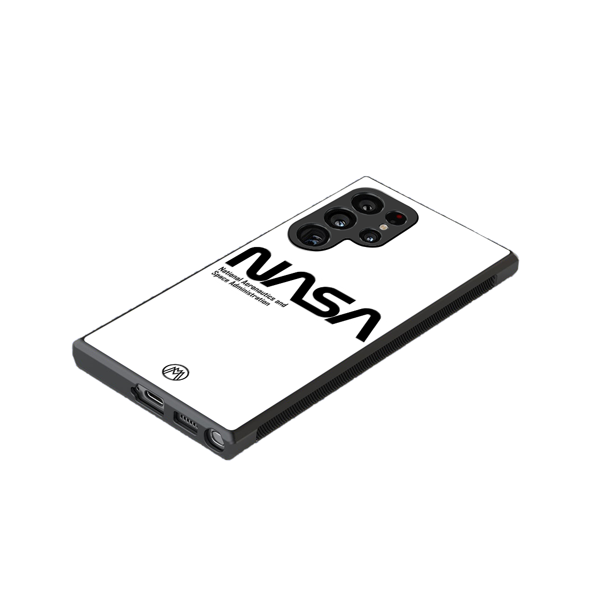 nasa white back phone cover | glass case for samsung galaxy s23 ultra
