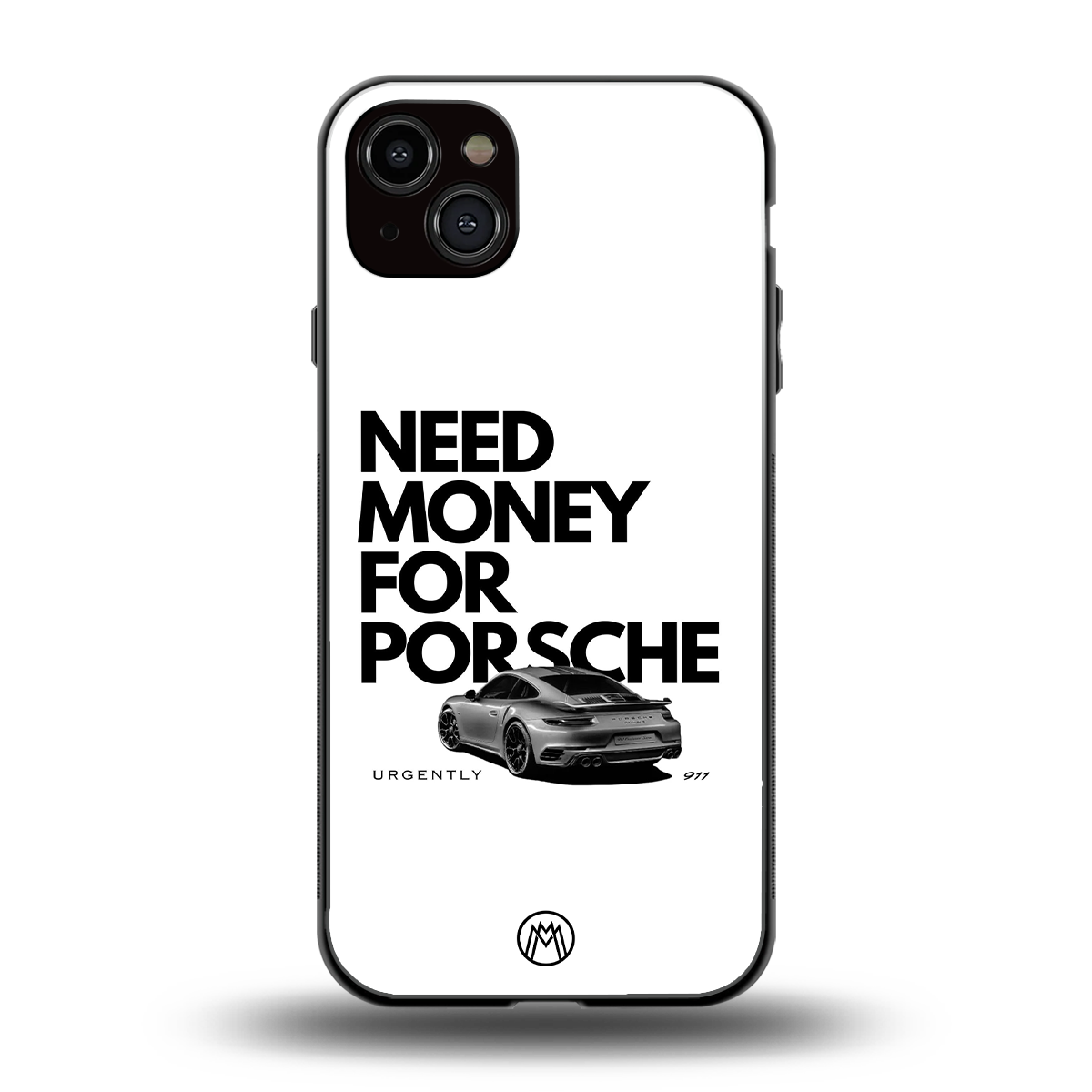need money for porsche back phone cover | glass case for iphone 15 plus