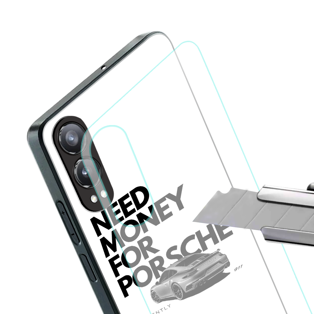 need money for porsche back phone cover | glass case for oneplus nord ce 4 lite
