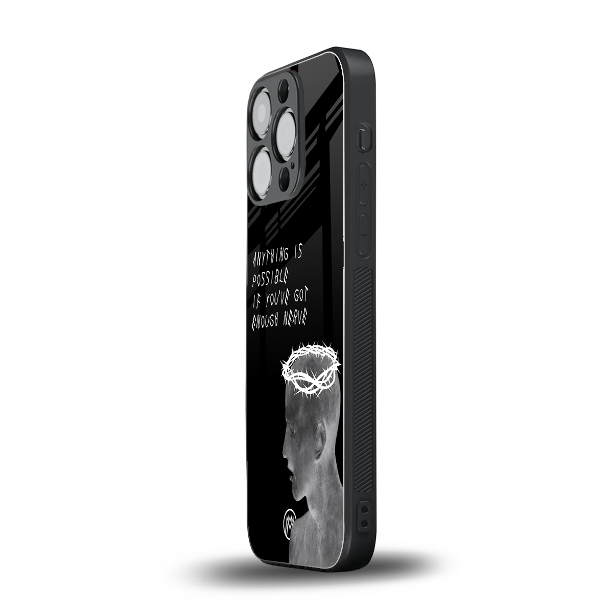 nerve back phone cover | glass case for iphone 14 pro