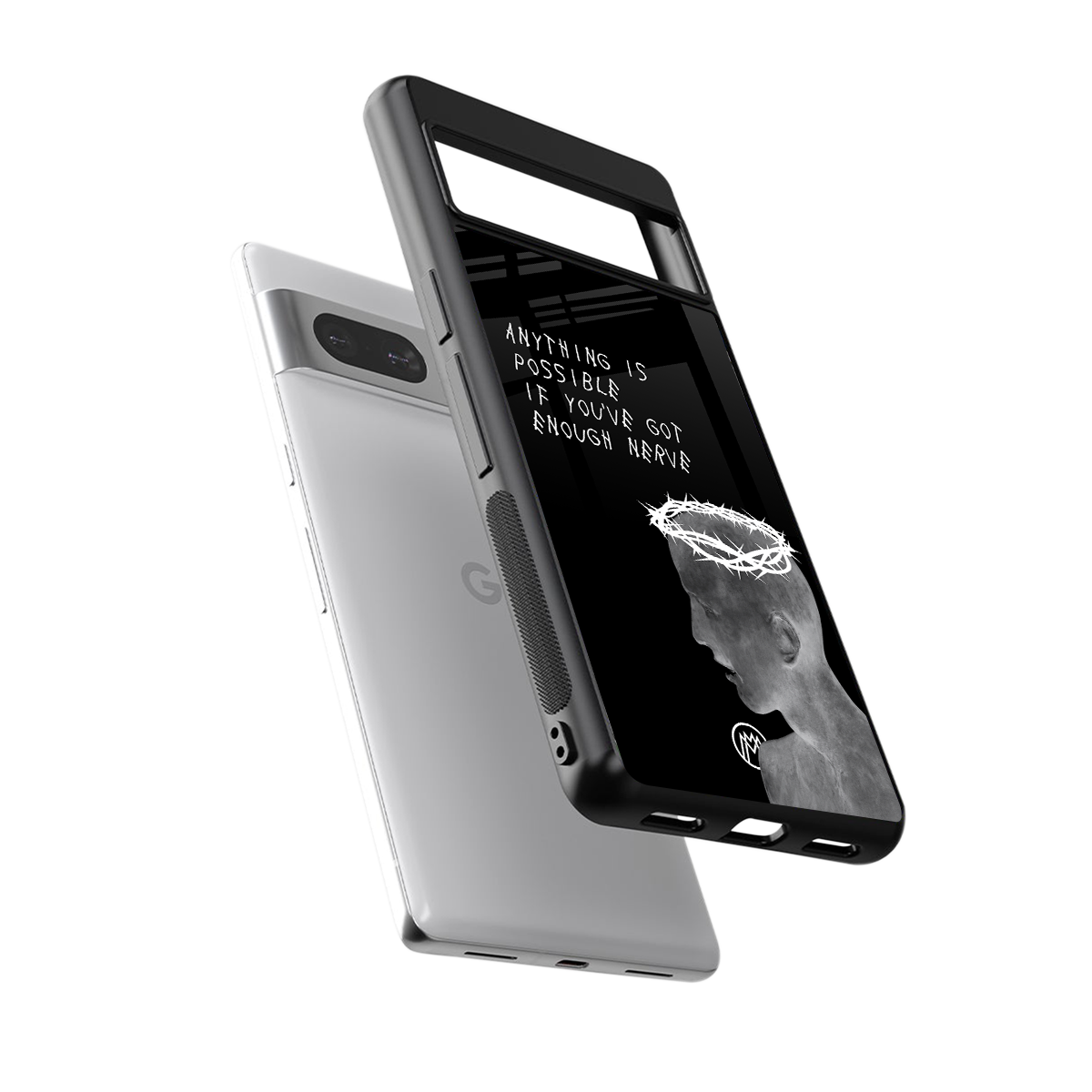 nerve back phone cover | glass case for Google Pixel 7A