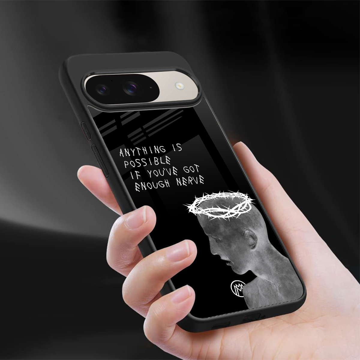 nerve back phone cover | glass case for google pixel 9